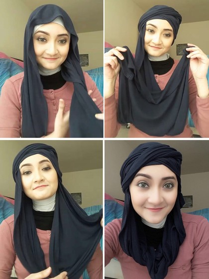 Hanya 1 Menit, Tutorial Hijab Terinspirasi Gaya Pramugari Emirates Hanya 1 Menit, Tutorial Hijab Terinspirasi Gaya Pramugari Emirates