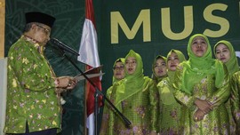 Ribuan Emak-emak Hijaukan Harlah Muslimat NU ke-73 di GBK
