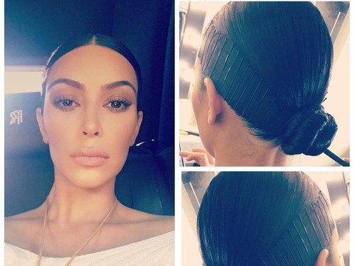 Pakai Jepit Sebagai Headband, Gaya Rambut Kim Kardashian 