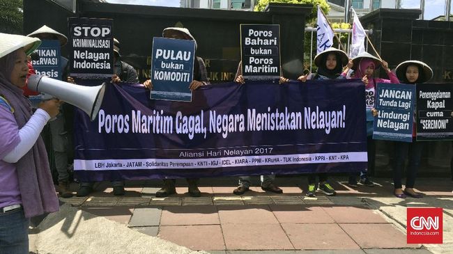 Unjuk Rasa, Poros Maritim Dituding Menistakan Nelayan