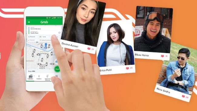 Pesan GrabShare bisa Ditemani <i>Influencer</i> Tinder