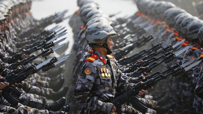 Korsel-AS Latihan Gabungan, Korut Gelar Latihan Tembak