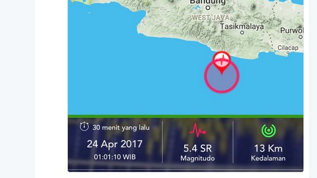 Bnpb Gempa Terjadi Di Jabar Jateng Dan Diy