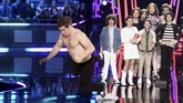 Dalam ajang yang semula bernama MTV Movie Awards ini juga diberikan kepada acara televisi. Dan penghargaan Show of the Year MTV Movie & TV Awards jatuh kepada 'Stranger Things.' (Kevin Winter/Getty Images/AFP)