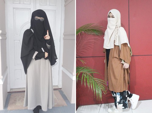 Foto Gaya Stylish Wardah Maulina  Hijabers Bercadar 