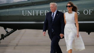'Robot' Melania Trump Tersenyum Lebar Gara-gara Minho Shinee