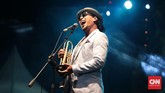 Selain dua legenda itu, hari ke-dua Bali Blues Festival juga dimeriahkan penampilan trumpeter Rio Sidik. (CNN Indonesia/Andry Novelino)