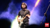 The Six Strings merupakan gabungan lima gitaris kenamaan Indonesia: Dewa Budjana, Baron, Tohpati, Baim, dan Eros 'So7.’ (CNN Indonesia/Andry Novelino)