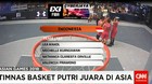 Timnas Basket Putri 3X3 Kalahkan Malaysia 13-6