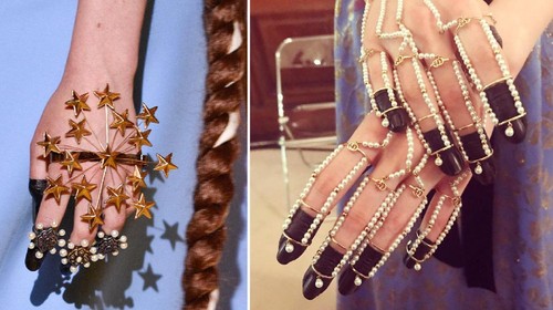 Unik, Kuku Para Model Dicelup Tinta Hitam di Fashion Show Gucci Unik, Kuku Para Model Dicelup Tinta Hitam di Fashion Show Gucci