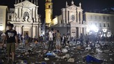 Wali kota Turin, Chiara Appendino yang menonton pertandingan di Cardiff mengadakan pertemuan dengan polisi pada Minggu (4/6) pagi. (REUTERS/Giorgio Perottino)