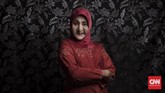 Sinta Ratri adalah pengurus Pesantren Al-Fatah sejak 2014. Ia menggantikan peran Maryani--pendiri pesantren--yang meninggal dunia pada 2014 lalu untuk membuat struktur pembelajaran di dalam pesantren untuk para waria. (CNN Indonesia/Hesti Rika)