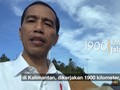 Jokowi Pamer Jalan di Pedalaman Kalimantan Lewat Vlog