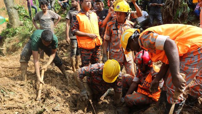 Korban Tanah Longsor Bangladesh Bertambah Jadi 152 Orang