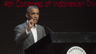Obama 'Sindir' Trump di Depan Ribuan Diaspora Indonesia
