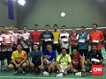 Halal Bihalal Menpora di Lapangan Bulutangkis