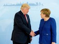 Jelang G-20, Trump dan Merkel Akhirnya Berjabat Tangan