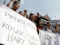 Eks Karyawan Media Milik Hary Tanoe Demo di Surabaya