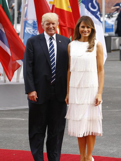 Foto: Selalu Fashionable, Gaya Melania Trump di KTT G20 Foto: Selalu Fashionable, Gaya Melania Trump di KTT G20