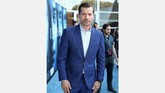 Aktor Nikolaj Coster-Waldau, aka Kingslayer mengenakan jas biru rancangan Strong Suit di pemutaran perdana kali ini. (Neilson Barnard/Getty Images/AFP)