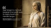 Daenerys Targaryen, saat saudara laki-lakinya Viserys mendesak dia menjadikannya raja. (Dok. HBO)