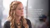 Cersei Lannister, saat berdiskusi dengan Eddard Stark. (Dok. HBO)