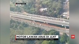 Ratusan Motor Terekam Melawan Arus di Jalan Layang Casablanca