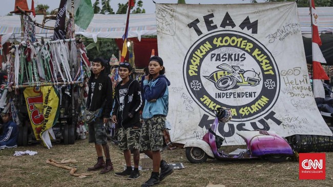 Foto Wajah Perlawanan Dan Kebebasan Vespa Rongsok