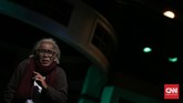 Teater Koma menyuguhkan persembahan lakon 'Warisan' yang masih menjadi wujud dari perayaan hari jadinya ke-40. (CNN Indonesia/ Hesti Rika)