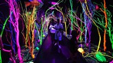 Pameran seni tersebut dibuka pada 17 Maret lalu, setelah selama dua tahun digarap oleh lebih dari 100 seniman. (AFP PHOTO/Mark Ralston)