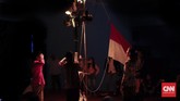 Teater Keliling memilih merayakan hari ulang tahun kemerdekaan Indonesia dengan mengadakan sebuah pertunjukan berjudul Sang Saka. (CNN Indonesia/Agniya Khoiri)