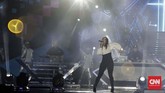 Panitia penyelenggara Asian Games 2018 atau Inasgoc mengaku tetap menonjolkan musisi lokal dibanding internasional. Namun momen Countdown Asian Games diakui sebagai ajang menonjolkan musisi Indonesia. (CNNIndonesia/Adhi Wicaksono)