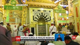 VIDEO: Indahnya Taman Surga di Masjid Nabawi