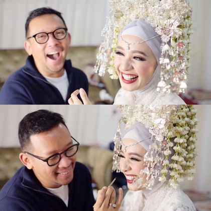 Nikah Hari Ini Intip 4 Momen Laudya  Cynthia  Bella  Pakai 