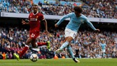 Dua gol tambahan Manchester City dicetak Leroy Sane pada menit ke-77 dan 90+1. Sane sendiri baru masuk pada menit ke-57 menggantikan posisi Gabriel Jesus. (Action Images via Reuters/Lee Smith)