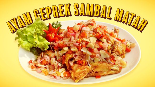 Resep Ayam Geprek  Sambal  Matah  Super Lezat