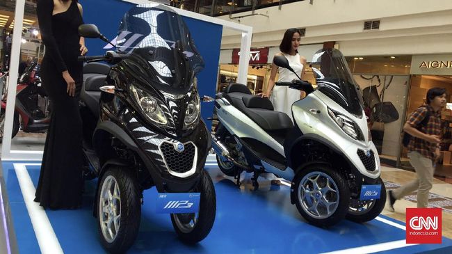 Skuter Premium Roda Tiga Piaggio Mengaspal Dijual Rp280 Juta