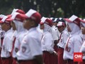 Hari Kesaktian Pancasila, Siswa Berbaris di Lubang Buaya