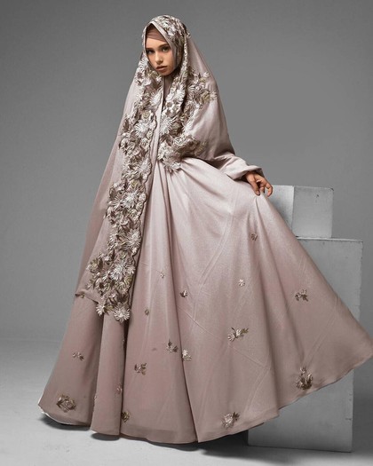 Foto 20 Inspirasi Gaun Pengantin Syar i yang Cantik dan 