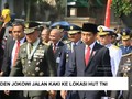 VIDEO: Raut Wajah Jokowi Saat Jalan Kaki ke Lokasi HUT TNI