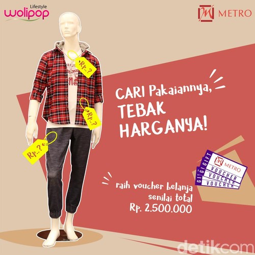 Bisa Menang Voucher Belanja Rp 500 Ribu Cuma dengan Tebak Harga Baju Ini Bisa Menang Voucher Belanja Rp 500 Ribu Cuma dengan Tebak Harga Baju Ini