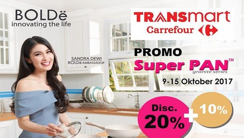 Diskon 10% Peralatan Masak Bolde Super Pan di Transmart Carrefour Diskon 10% Peralatan Masak Bolde Super Pan di Transmart Carrefour