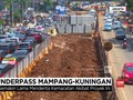 VIDEO: Proyek Underpass Mampang Molor, Macet Semakin Parah