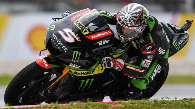 Zarco Tercepat, Rossi Jatuh di FP3 MotoGP Qatar