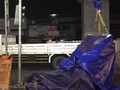 Parapet Proyek MRT Jatuh Akibat Crane Hilang Keseimbangan