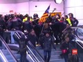 VIDEO: Massa Catalonia Demo Tuntut Pembebasan Tahanan Politik