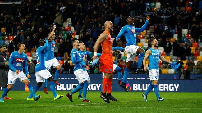 Napoli Gusur Inter Milan di Puncak Klasemen Serie A