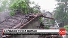 Hujan Lebat Akibatkan Tanah Longsor dan Timpa Rumah Warga