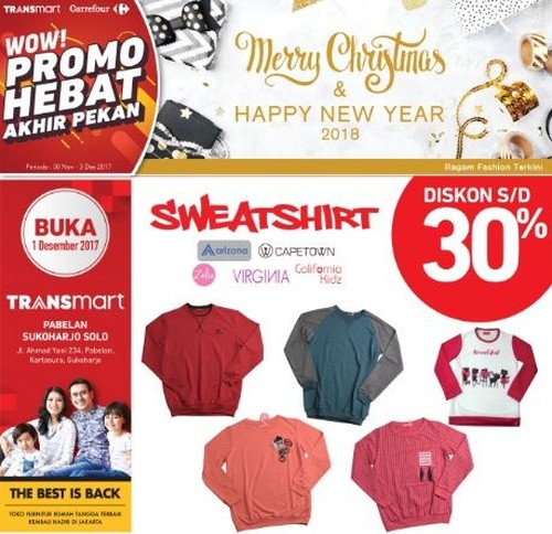 Hangat di Musim Hujan dengan Diskon Sweatshirt di Transmart Carrefour Hangat di Musim Hujan dengan Diskon Sweatshirt di Transmart Carrefour