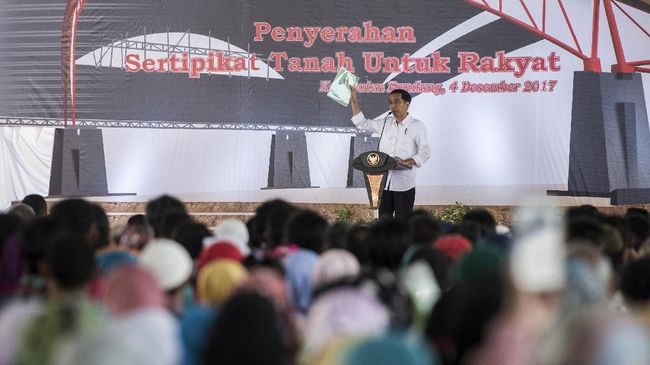 Jokowi 'Pecut' BPN Selesaikan Sertifikat Tanah di 2025